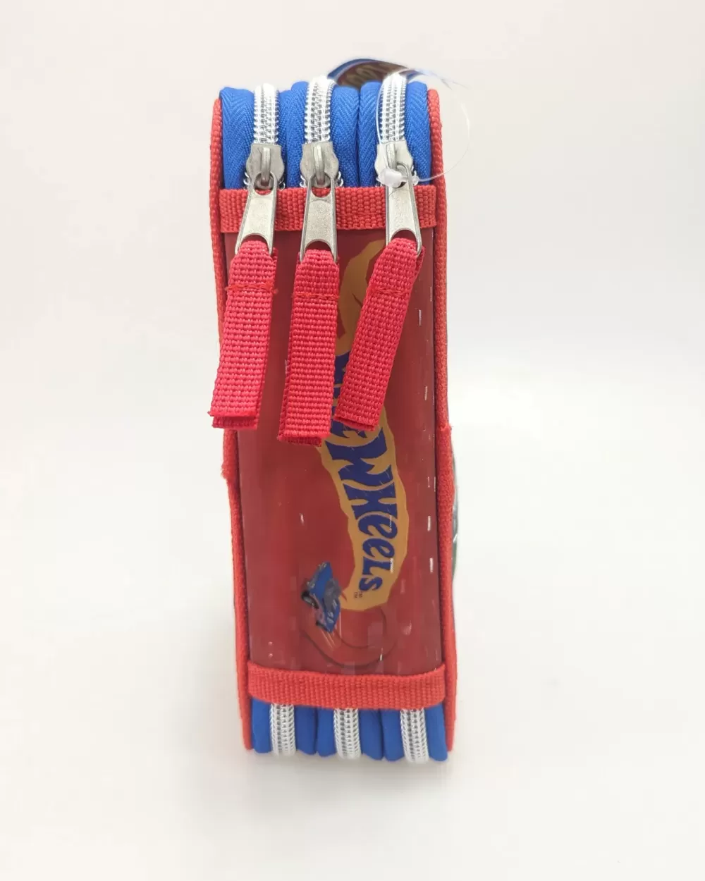 Outlet Astuccio Con Tre Cerniere E Tre Scomparti Di , In Robusto Poliestere, Completo Di Cancelleria, 18 Pennarelli File Giotto E 18 Matite Colorate Scuola
