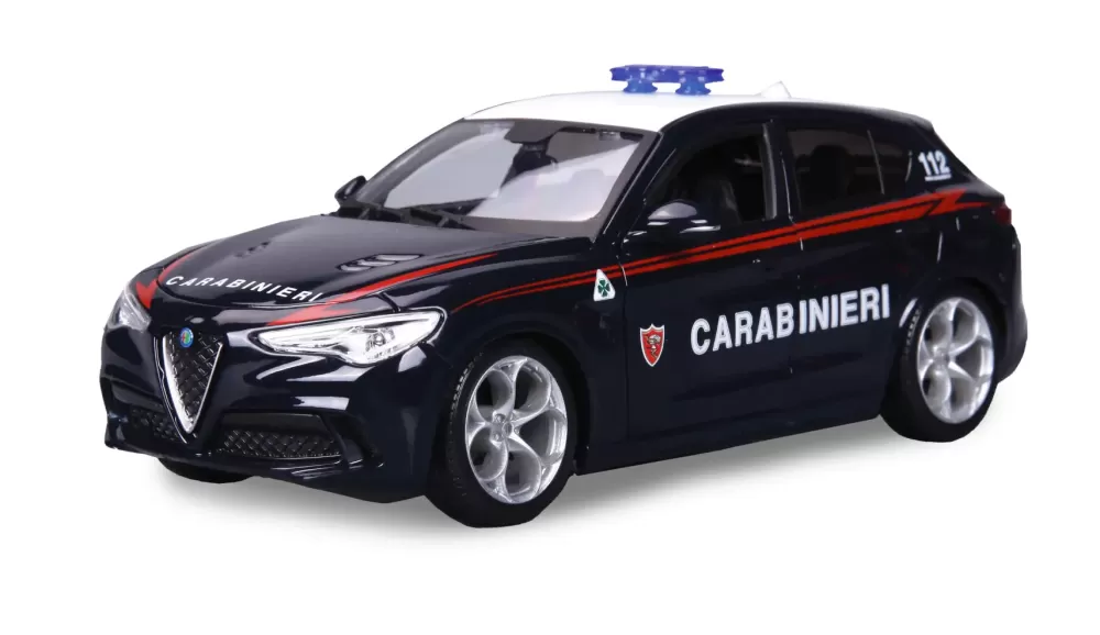 New Auto Alfa Romeo Con Licenza Ufficiale Carabinieri In Scala 1/24 Modellini Veicoli In Scala