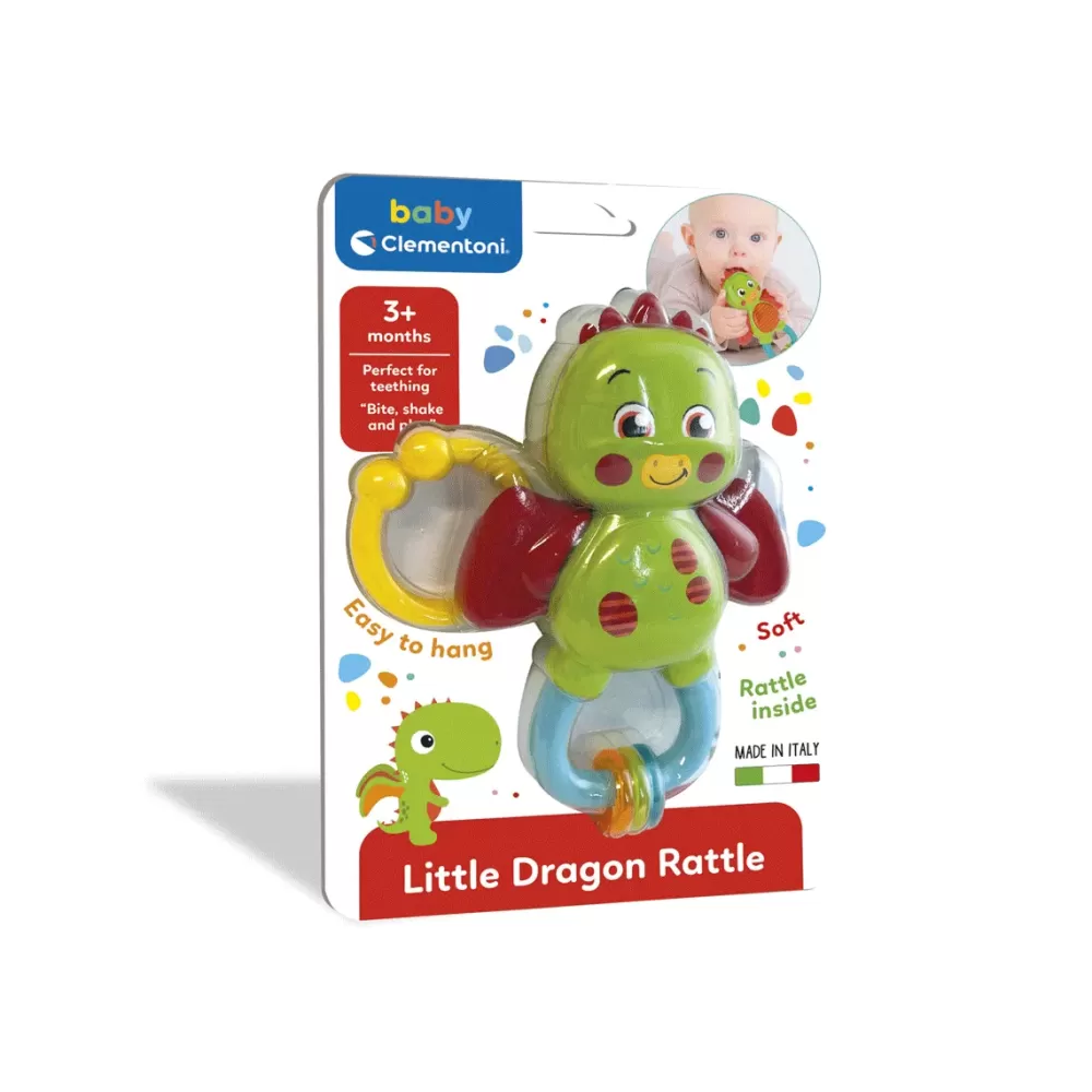 Cheap Little Dragon Rattle Sonaglino Neonato Con Massaggiagengive Trillini E Sonagli