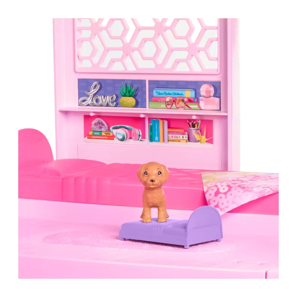 Outlet Casa Dei Sogni Di , Playset Casa Delle Bambole Con Piscina, Scivolo A 3 Piani, Ascensore E Aree Di Gioco Per Cuccioli, 75+ Accessori, 3+ Anni, Hmx10 Case Delle Bambole