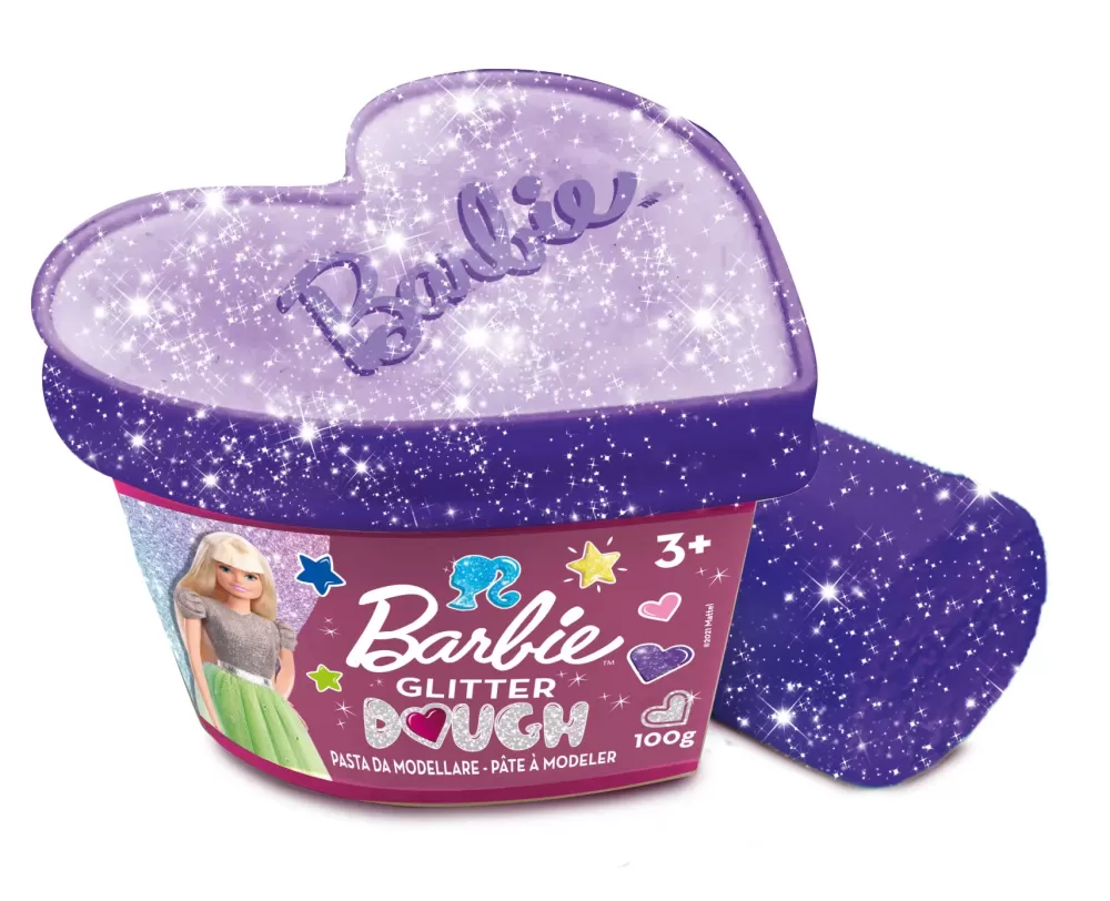 Outlet Barbie Dough Glitter Kit 500 G Mosaici, Sabbia, Glitter