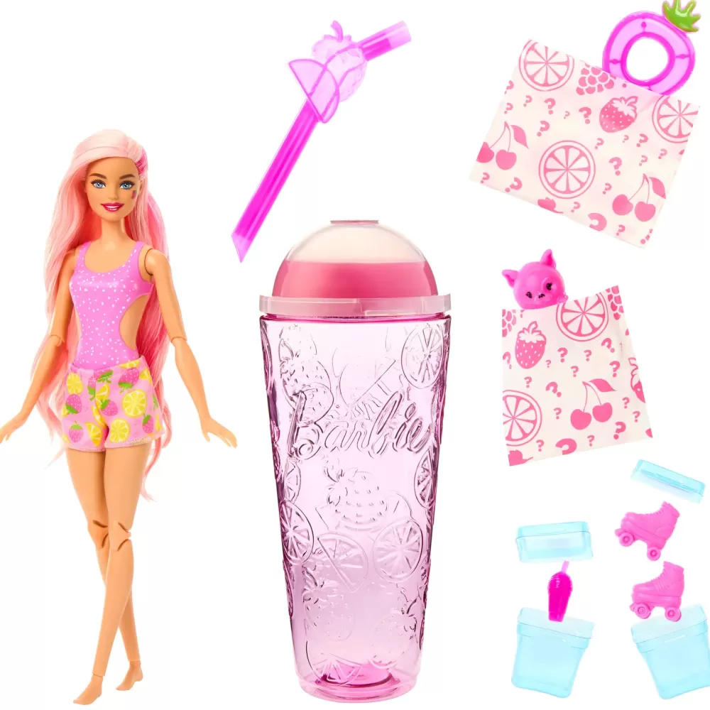 Best Sale Pop! Reveal Serie Frutta Bambola, Tema Limonata Di Fragole Con 8 Sorprese Tra Cui Cucciolo E Accessori Slim Fashion Dolls