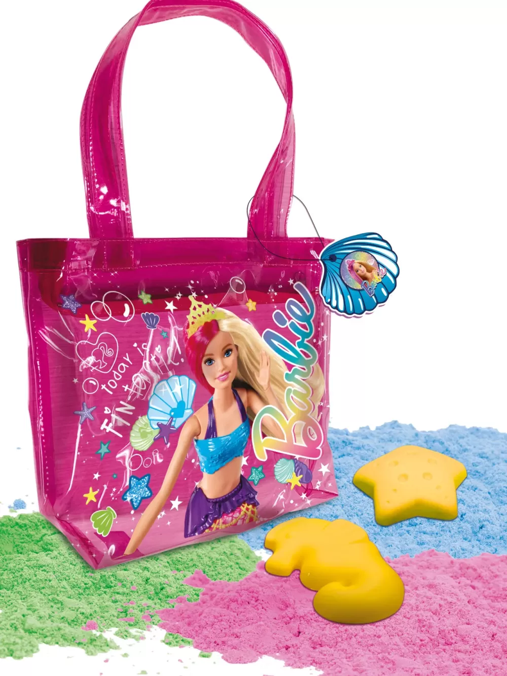 Store Barbie Sand Beach 500 G In A Shopper Summer Bag Mosaici, Sabbia, Glitter