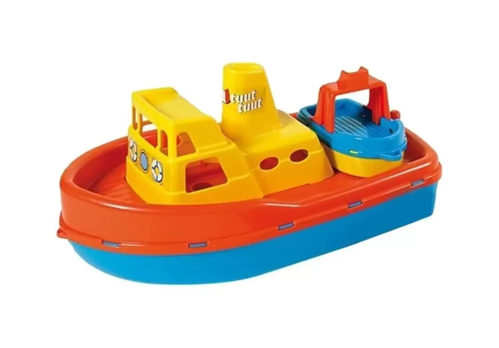 Flash Sale Barca Galleggiante. Gioco Spiaggia Con Piccola Barca. 2 In 1 Giocattoli Mare