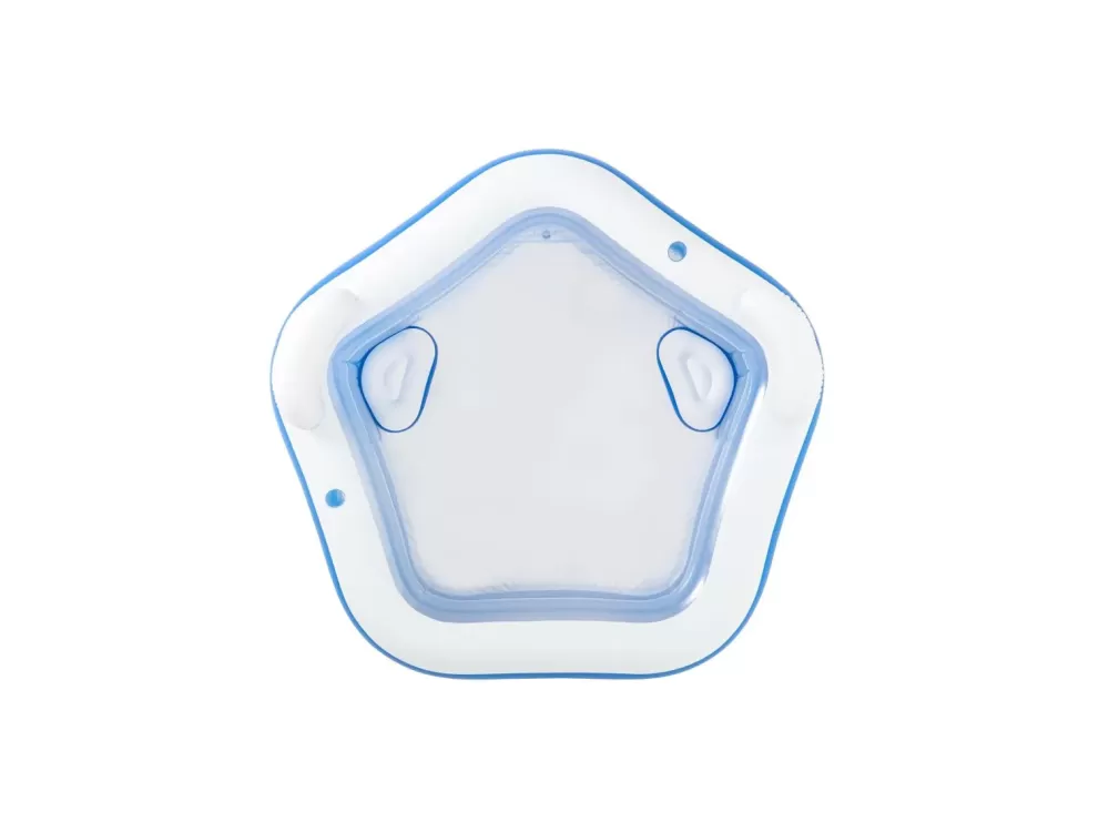 Store Piscina Family Pentagono 213X206X69 Cm Con Due Sedute, Due Poggiatesta E Due Portabicchieri Piscine Da Giardino