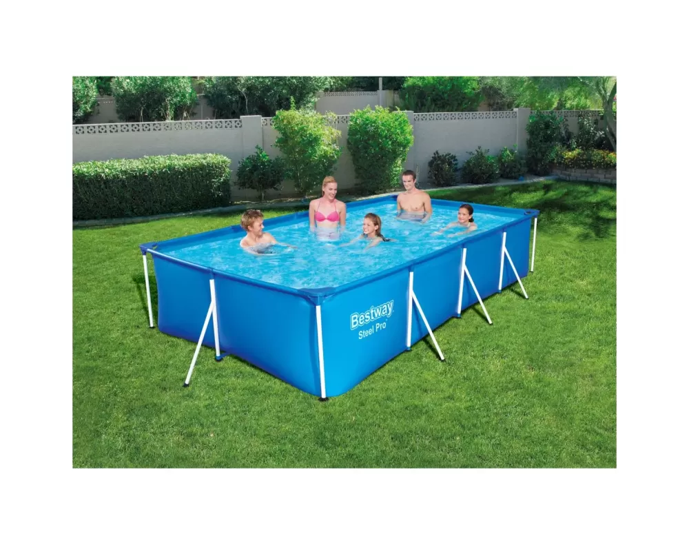 Flash Sale Piscina Steel Pro Frame Rettangolare 400X211X81 Cm Piscine Da Giardino