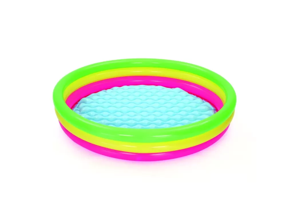 Shop Piscina Summer A 3 Anelli Color Con Fondo Gonfiabile 152X30 Cm Gonfiabili Per Bambini