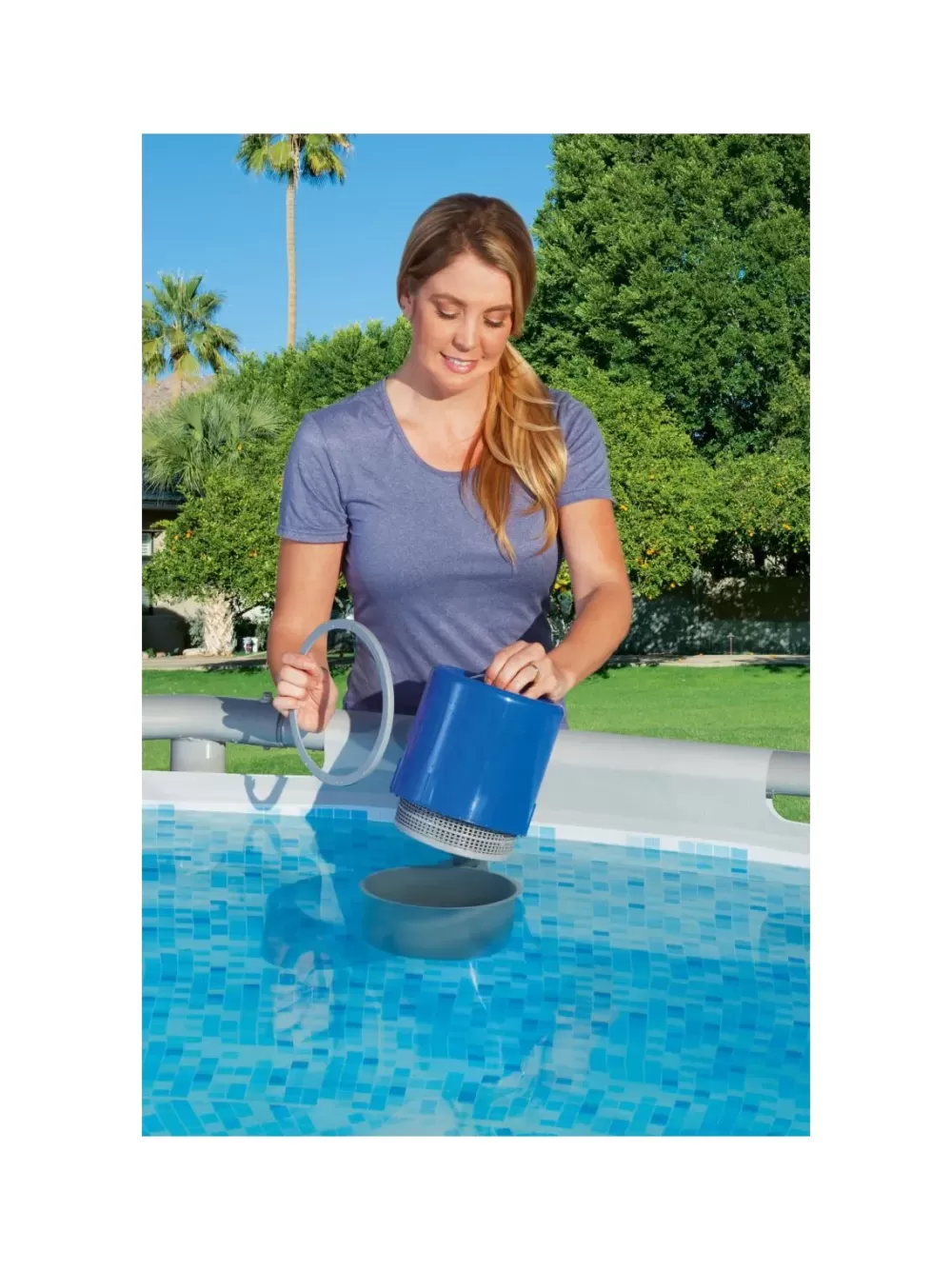 Cheap Skimmer Da Parete Funziona Con Pompe Da 3.028 Lt/H In Su, Ideale Per Piscine Rettangolari E Ovali Da 457 Cm O Maggiori Piscine Da Giardino