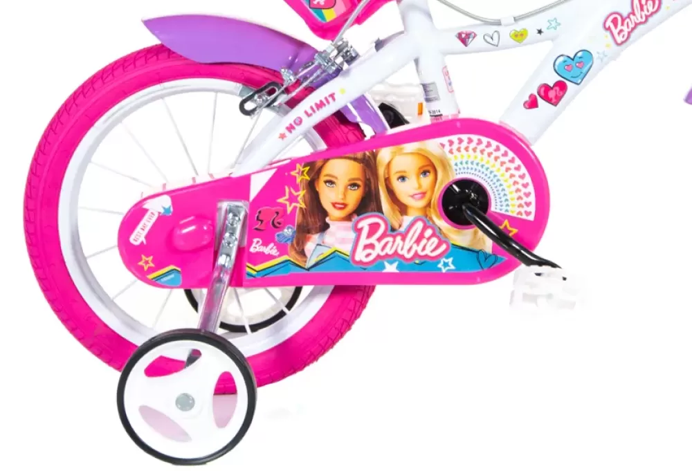 Sale Bicicletta 14 . Disco Ruota, Stabilizzatori, Porta Bambola E Cestino Anteriore Adatta Dai 5 Ai 7 Anni Biciclette Per Bambini