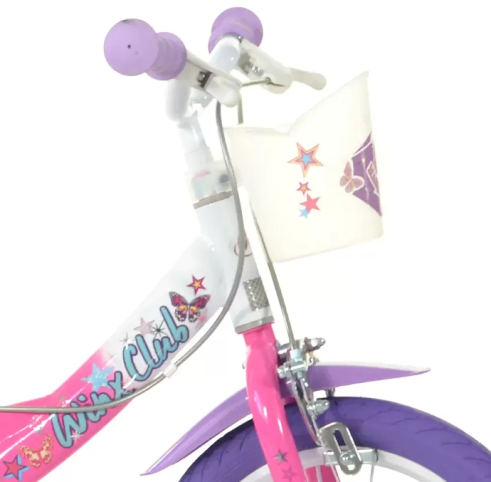 Best Sale Bicicletta 14" Con Portabambola, Freno E Cestino Anteriore Adatta Per Bambini Dai 5-7 Anni Biciclette Per Bambini