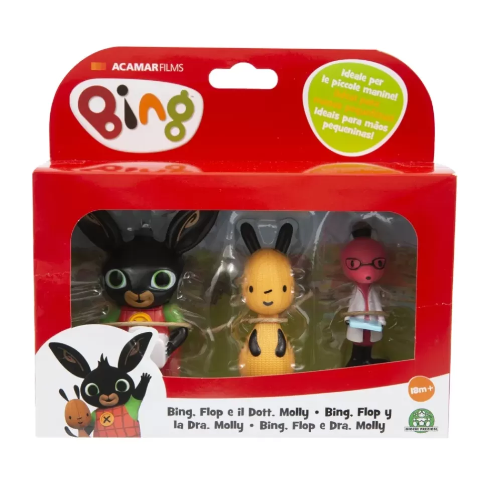 Cheap Set 3 Mini Personaggi, , Flop E Dottor Molly, Dai Colori Luminosi E Dalle Giuste Dimensioni Per Le Mani Dei Piu Piccoli Mondi Immaginari