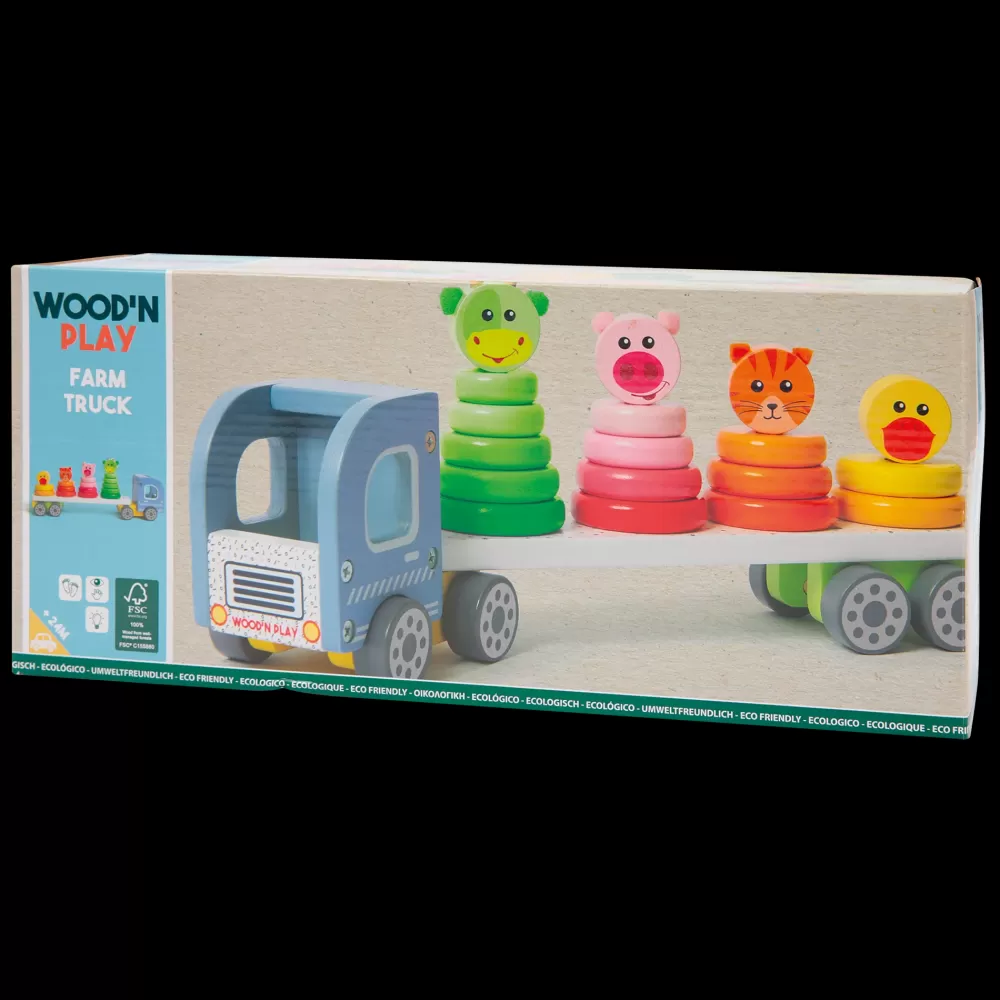 Store Camion Con Animali Da Impilare Giochi Educativi In Legno