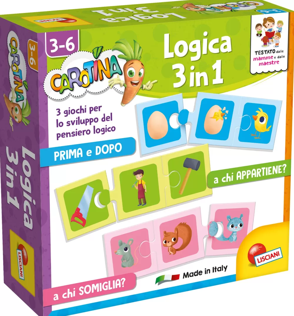 Discount Carotina Quadrotte Logica 3 In 1 . Primi Apprendimenti