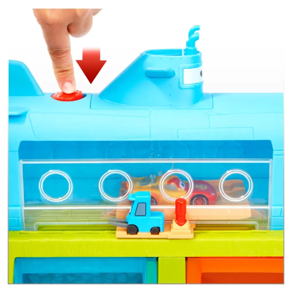 Best Sale Disney Pixar Auto Sottomarino Playset Per Lavaggio, Con Macchinina Saetta Mcqueen Che Cambia Colore Con L'Acqua; Giocattolo Per Bambini 4+ Anni Garage E Circuiti