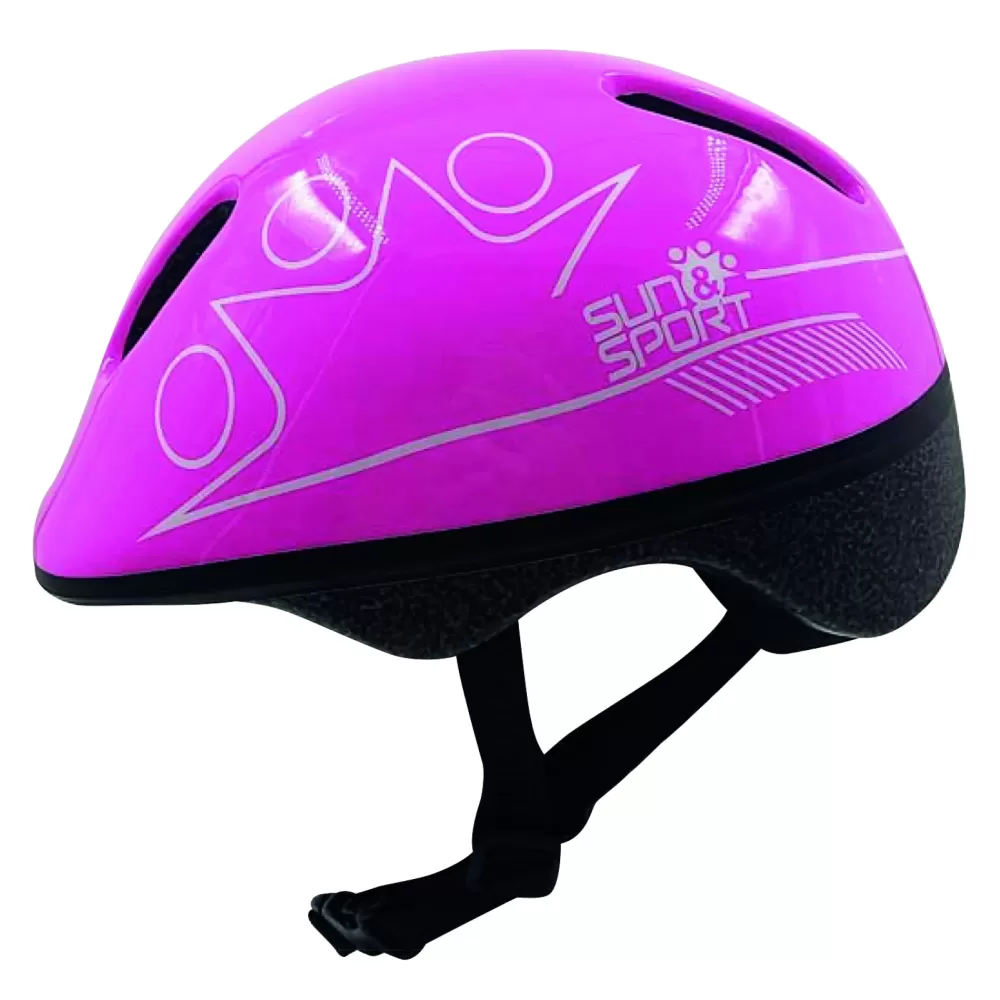 Flash Sale Casco Da Pattinaggio E Bicicletta Per Bambini Regolabile, Traspirante, Sicuro Taglia 50-52 Cm Disponibile In Blu E Rosa Accessori Per Attivita Sportive