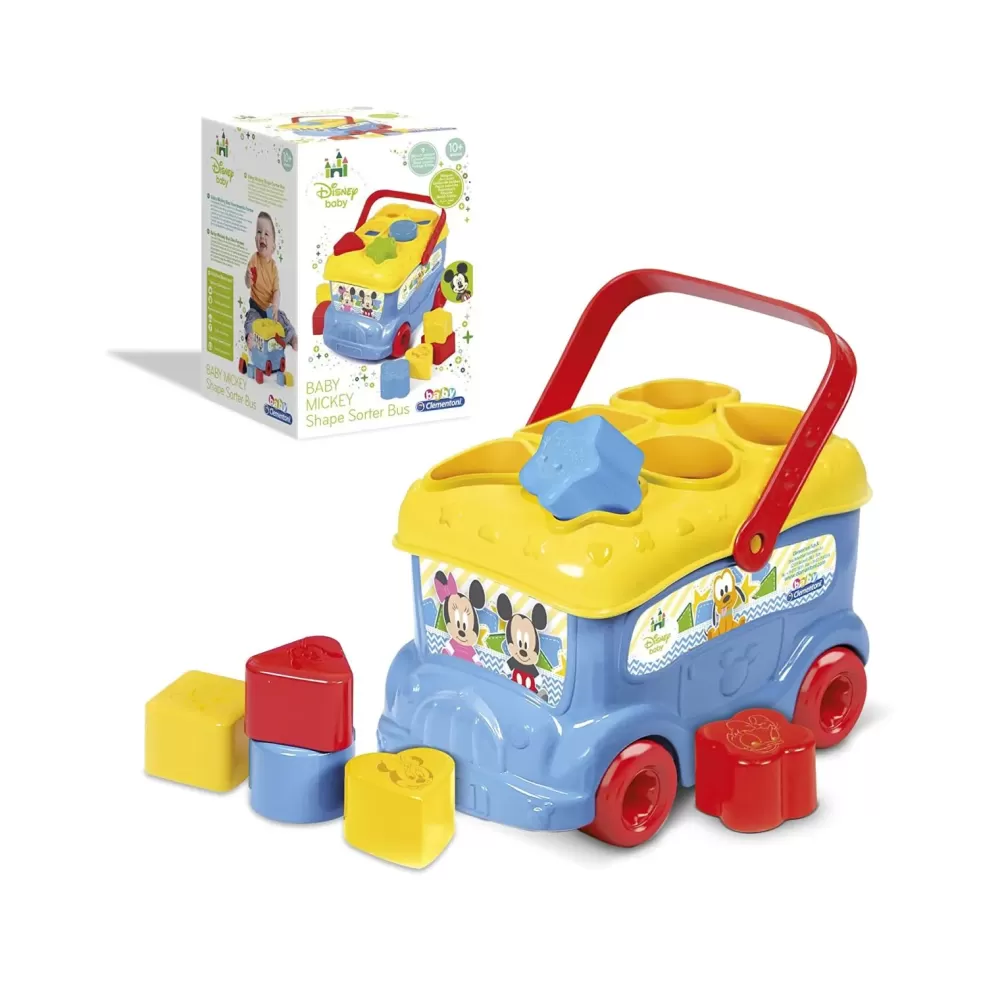 Shop Clementoni 14395 Topolino Bus Inserimento Forme Giochi Di Apprendimento