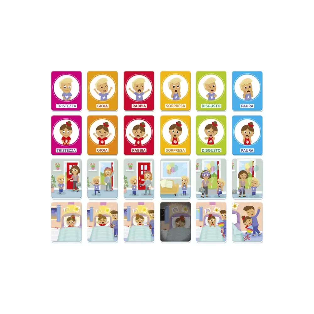 Best Sale Clementoni 16435 Montessori Baby Emozioni Esp 48 Carte Tattili Primi Apprendimenti