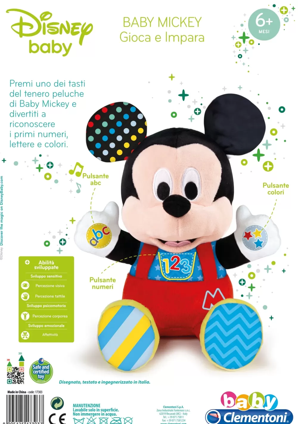 Fashion Clementoni 17303 Mickey Peluche Neonati