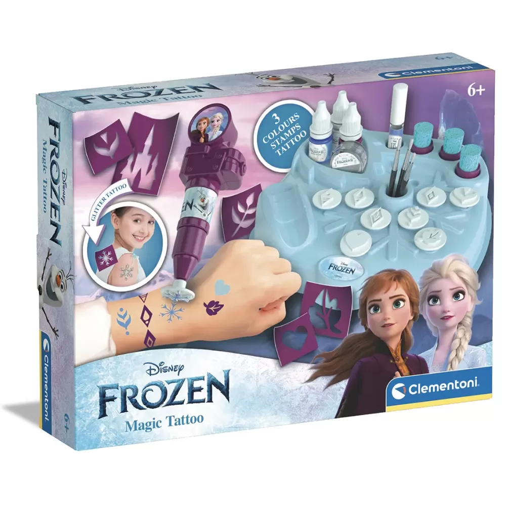 Shop Clementoni 18721 Disney Frozen 2 Magic Tattoo, Set Tatuaggi Moda, Gioielli, Decorazioni, Cosmetici