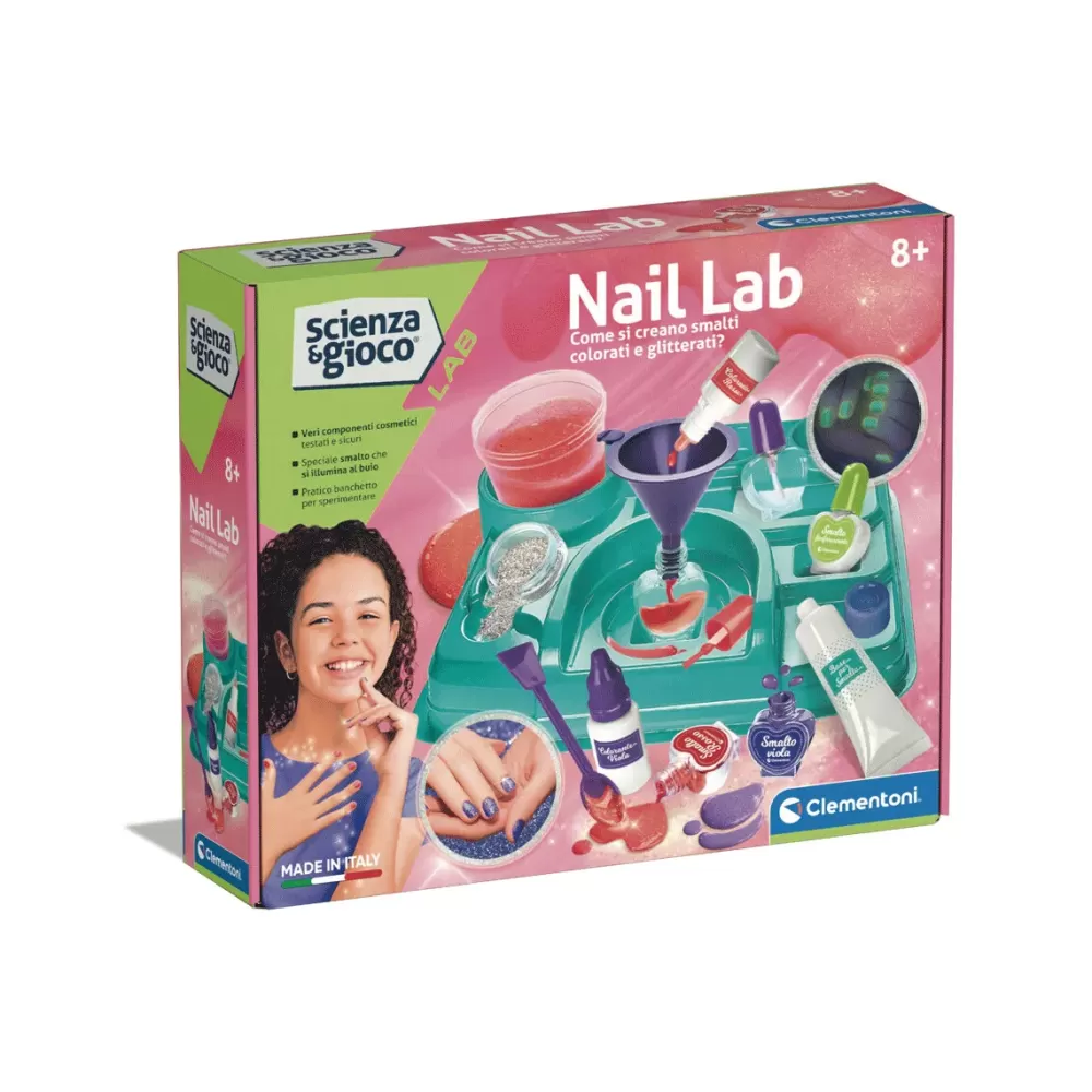 New Clementoni 19326 Nail Lab Kit Scientifico E Creativo Giochi Scientifici