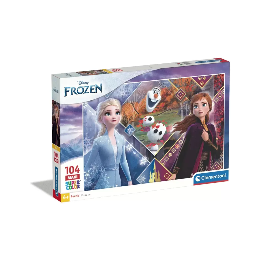 Flash Sale Clementoni 23739 Puzzle 104 Maxi Frozen 2 62X42 Cm Puzzle Per Bambini