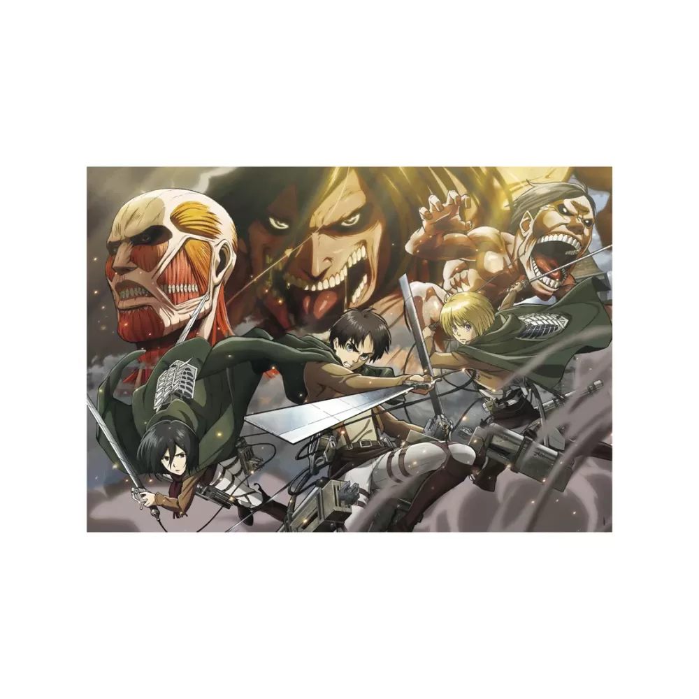 Fashion Puzzle Anime Attack On Titan 500 Pezzi, Puzzle Adulti Puzzle 500 Pezzi