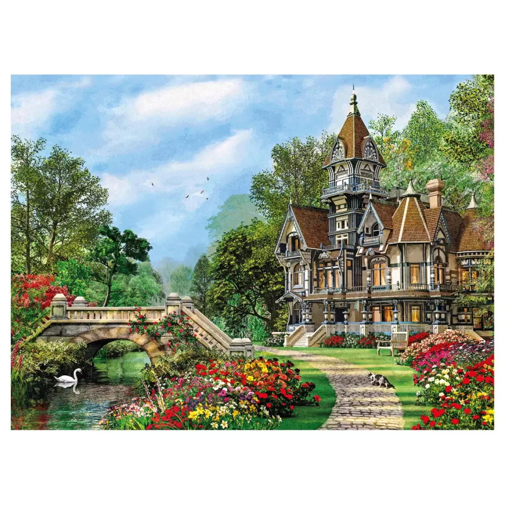 Outlet Puzzle High Quality Collection Old Waterway Cottage 500 Pezzi, Puzzle Adulti Puzzle 500 Pezzi