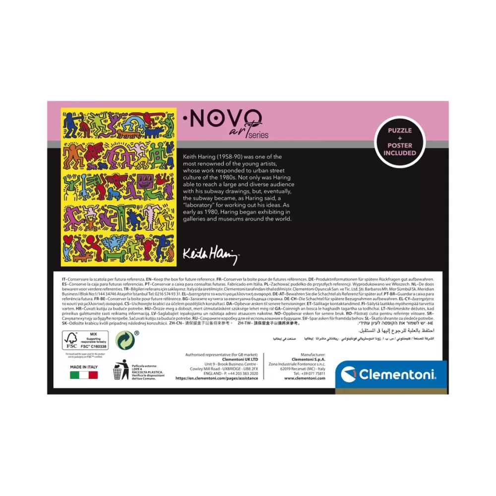 Shop Puzzle Novo Art Series Keith Haring 1000 Pezzi, Puzzle Adulti Puzzle 500 Pezzi