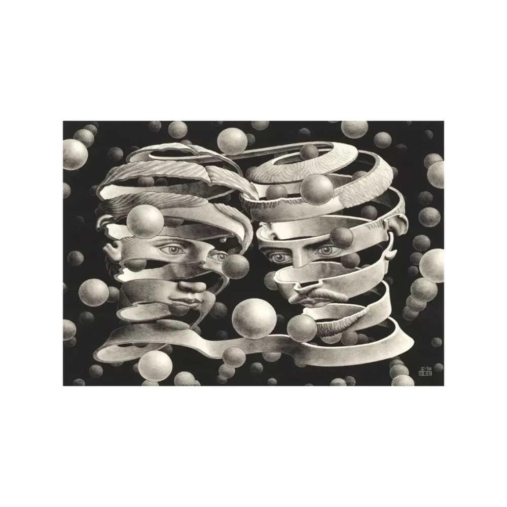 New Puzzle Novo Art Series M. C. Escher, "Bond Of Union" 1000 Pezzi, Puzzle Adulti Puzzle 500 Pezzi
