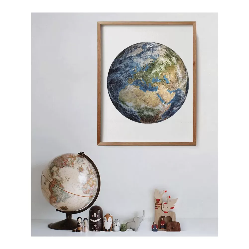 New Puzzle Round Space Collection Earth 500 Pezzi, Puzzle Adulti Puzzle 500 Pezzi