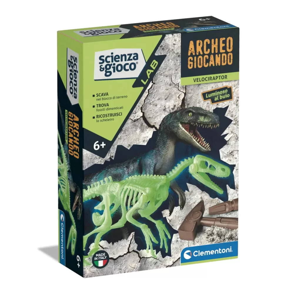 Best Sale Clementoni Science & Play Lab Archeogiocando Velociraptor, 19227 Giochi Scientifici