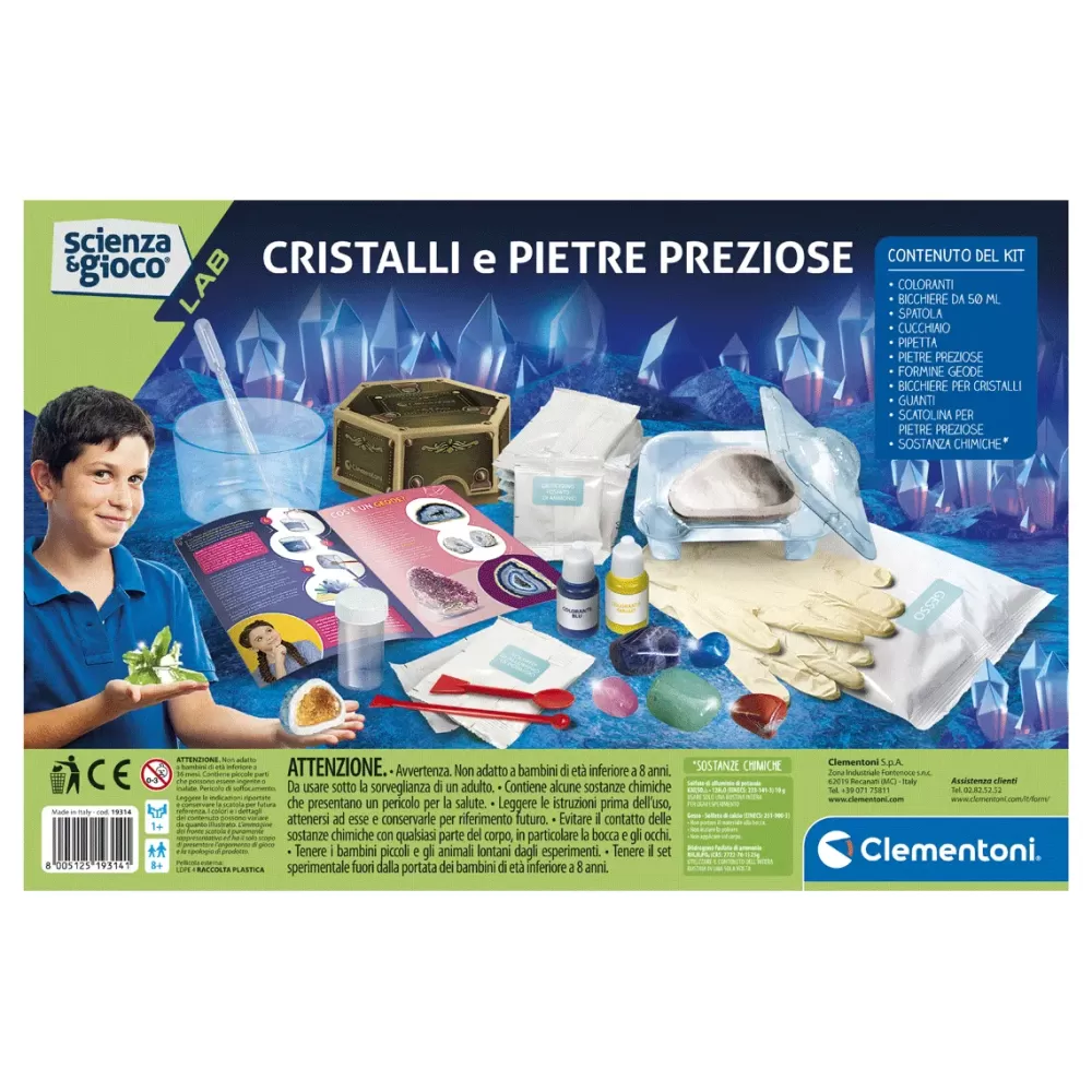 Store Clementoni Lab Cristalli Giganti E Pietre Preziose Giochi Scientifici