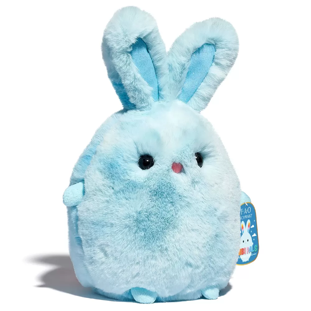 Outlet Coniglietto Di Peluche Chibi Azzurro, 25 Cm Peluche Tradizionali