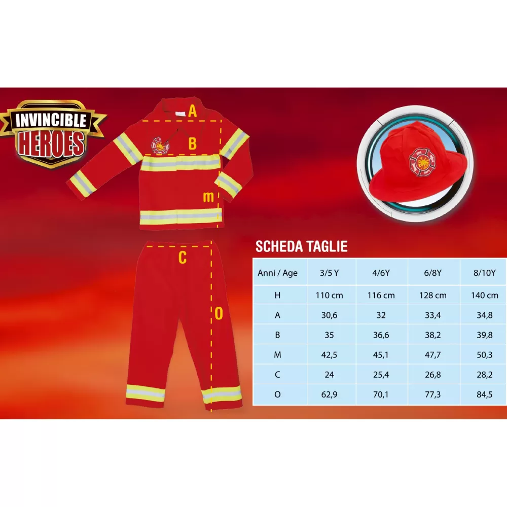 Cheap Costume Pompiere Disponibile In Diverse Taglie Travestimenti