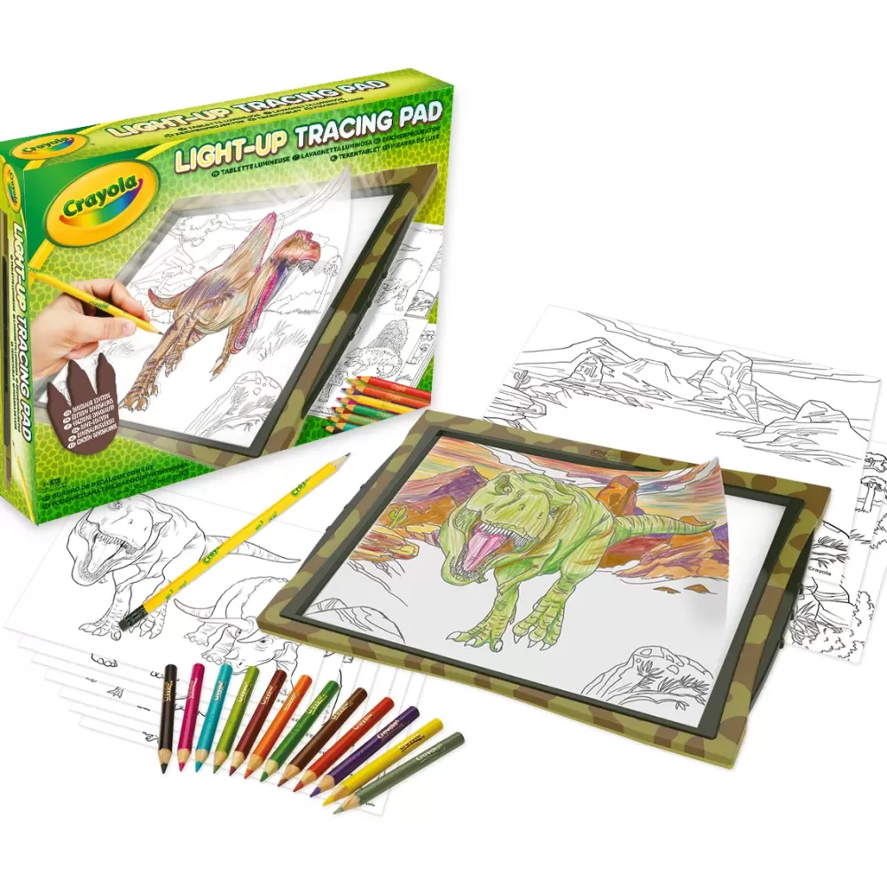 Hot Lavagnetta Luminosa Dinosauri Light-Up Tracing Pad Kit Artistici E Pittura