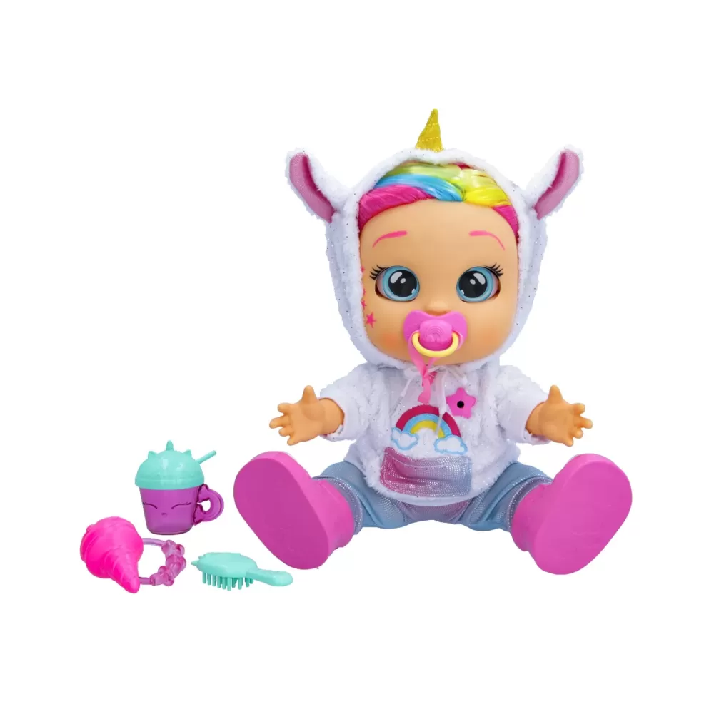 Outlet First Emotions Dreamy Bambola Interattiva Con Circa 70 Espressioni Realistiche: Piange, Mangia, Dorme, Ride Come Un Bebe Vero; Ha 4 Accessori E Indossa Vestitini Veri Bambolotti