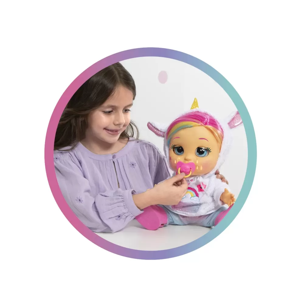 Outlet First Emotions Dreamy Bambola Interattiva Con Circa 70 Espressioni Realistiche: Piange, Mangia, Dorme, Ride Come Un Bebe Vero; Ha 4 Accessori E Indossa Vestitini Veri Bambolotti