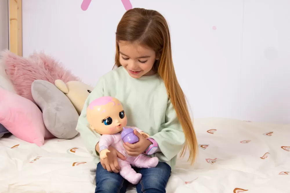 Hot Newborn Coney, Bambola Interattiva Di Una Vera Neonata, Mangia, Piange E Si Calma E Ride Solo Con Te, Grazie Al Braccialetto Elettronico Bambolotti