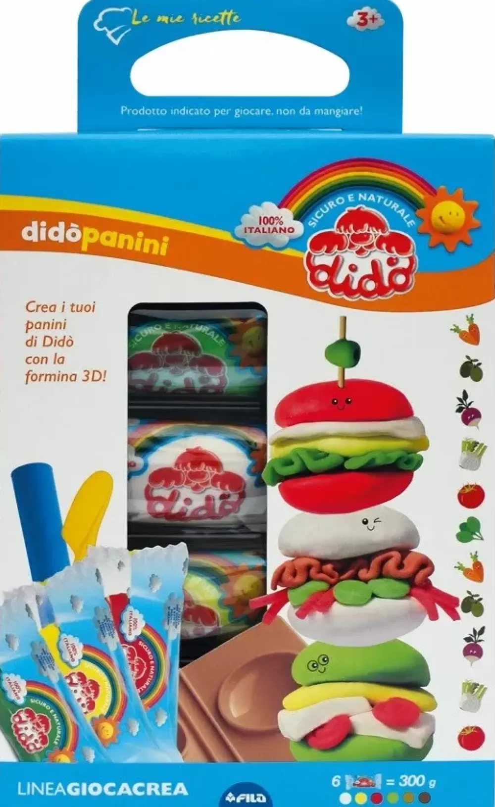 Best Sale Giocacrea Le Mie Ricette Panini Set Creativo Con Pasta Per Giocare Plastilina E Pasta Modellabile