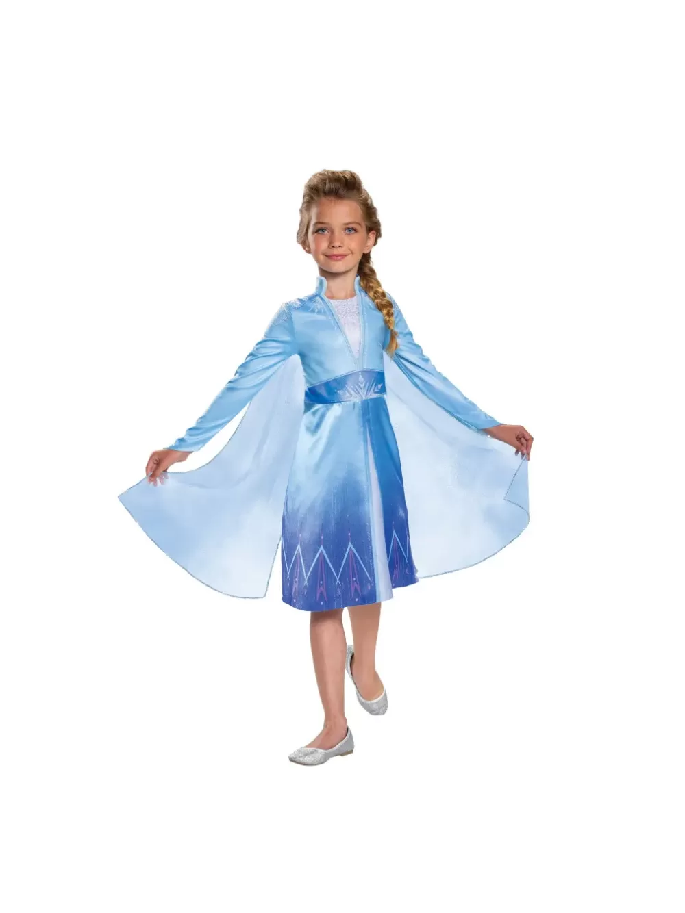 Outlet Disney Frozen Dress Up, Costume Di Elsa Travel Classic Travestimenti