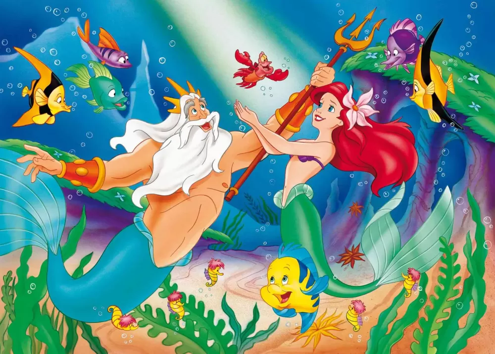 Store Disney Puzzle Df Maxi Floor 108 The Little Mermaid Puzzle Per Bambini