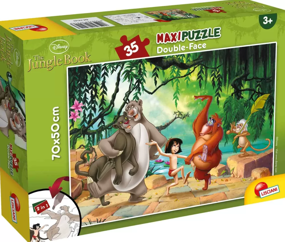 Discount Disney Puzzle Df Maxi Floor 35 Jungle Book Puzzle Per Bambini