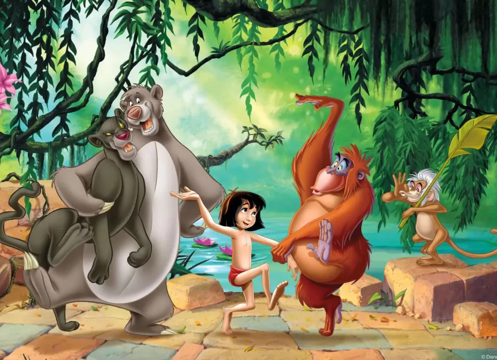 Discount Disney Puzzle Df Maxi Floor 35 Jungle Book Puzzle Per Bambini