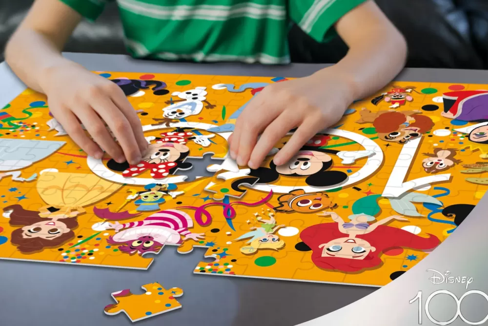 Discount Disney Puzzle Df Maxifloor 150 Disney 100 Multicharacter Puzzle Per Bambini