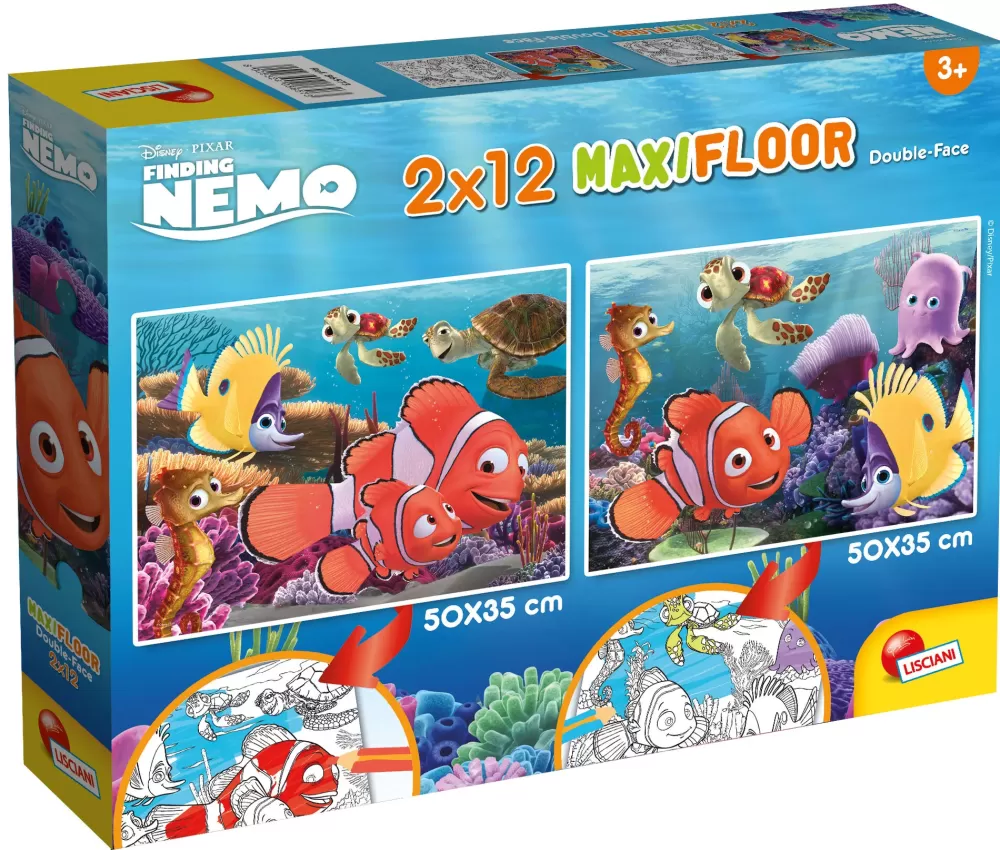 Online Disney Puzzle Maxifloor 2 X 12 Nemo Puzzle Per Bambini