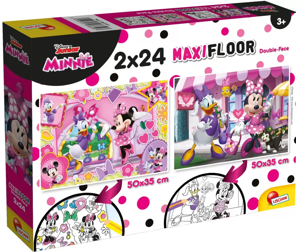 Flash Sale Disney Puzzle Maxifloor 2 X 24 Minnie . Puzzle Per Bambini