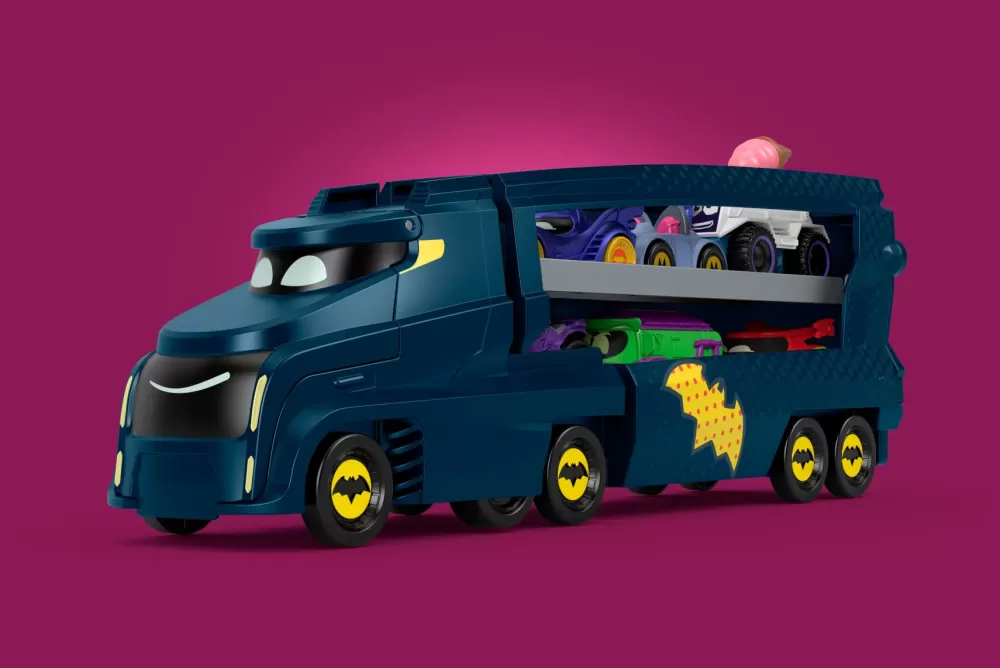 Online Dc Batwheels Bat-Autotreno, Playset Autotreno Con Rampa E Veicolo Bam Batmobile Camion, Trattori E Ruspe