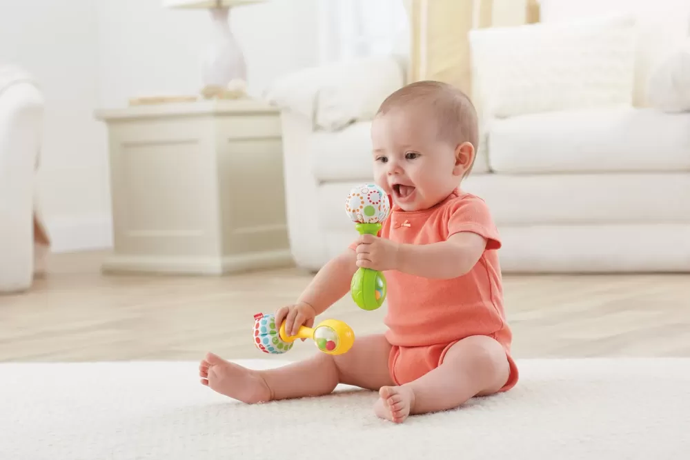 Best Le Maracas Per Neonati Con Impugnature Soffici, Rafforza Le Capacita Motorie E Sensoriali, Bambini Di 3 + Mesi Trillini E Sonagli