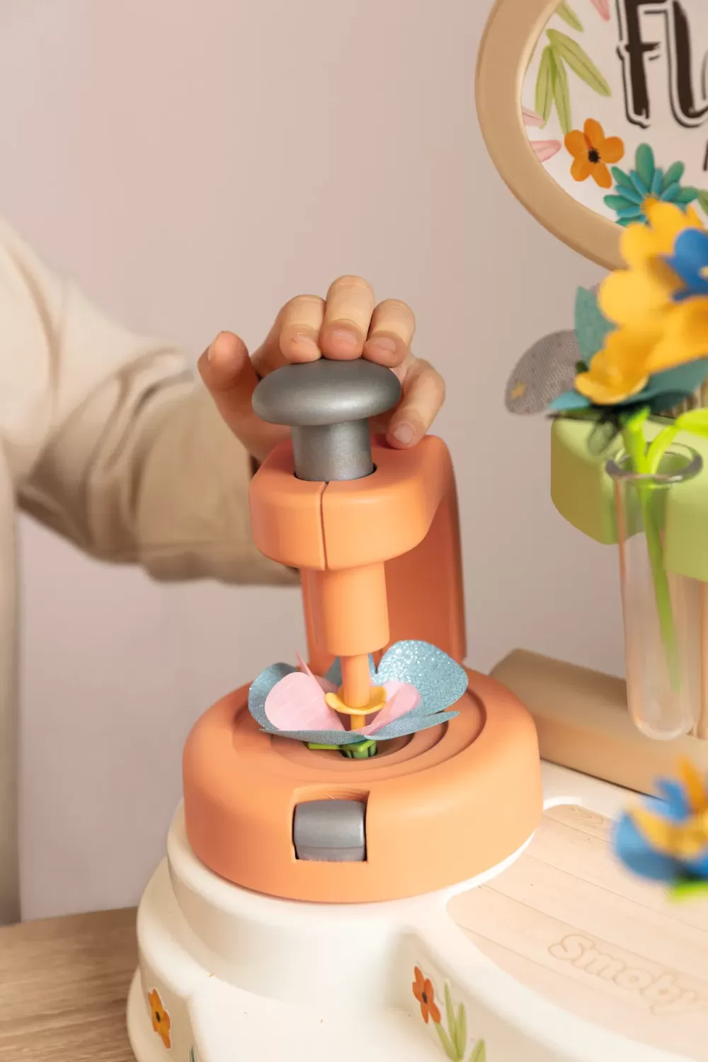 Store Flower Market Laboratorio Dei Fiori, +3 Anni, Crea I Tuoi Fiori, 104 Accessori, Made In France Giochi Di Emulazione