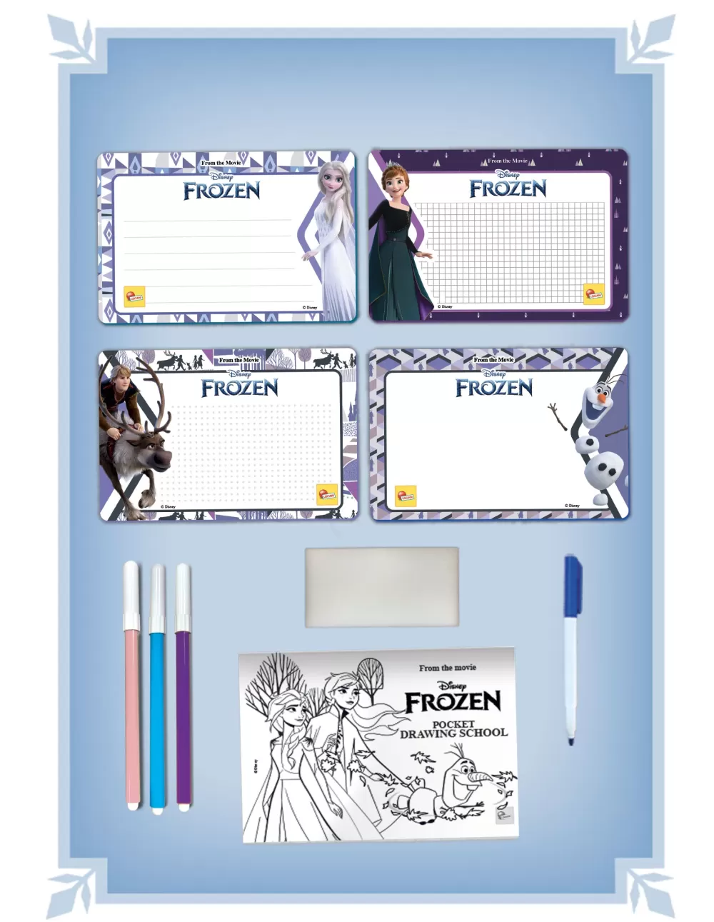 Hot Frozen Pocket Drawing School Kit Artistici E Pittura